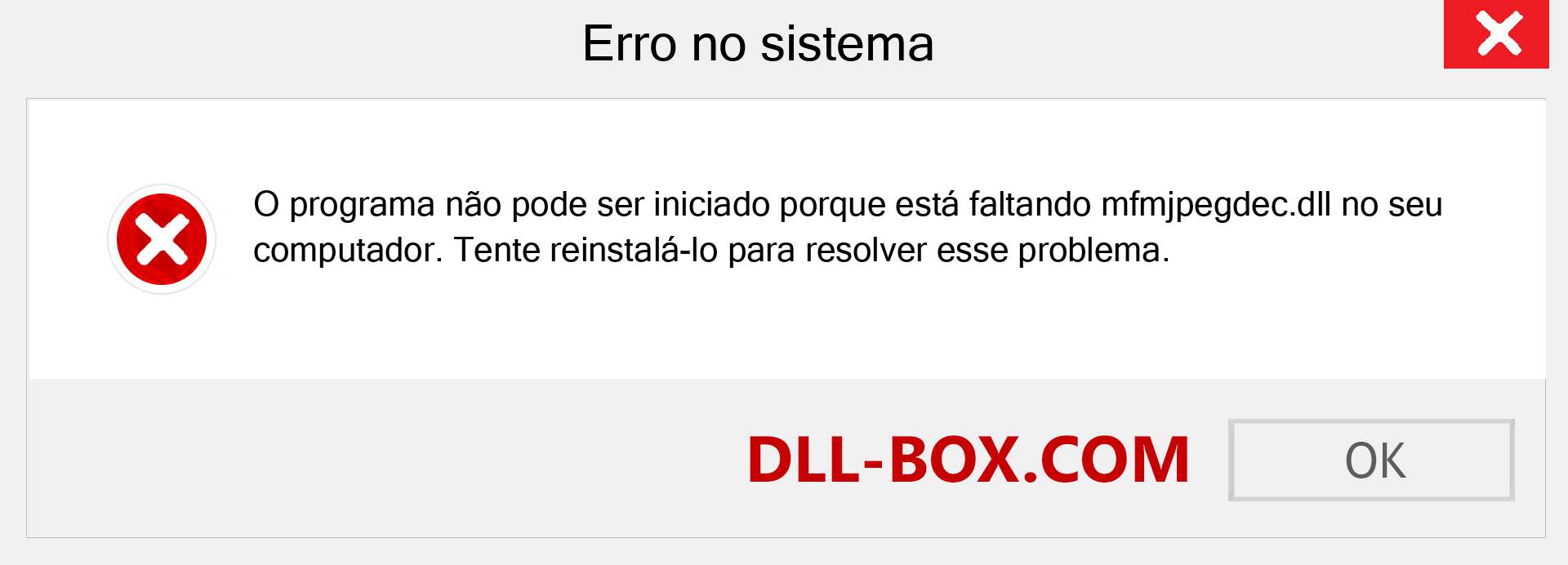 Arquivo mfmjpegdec.dll ausente ?. Download para Windows 7, 8, 10 - Correção de erro ausente mfmjpegdec dll no Windows, fotos, imagens